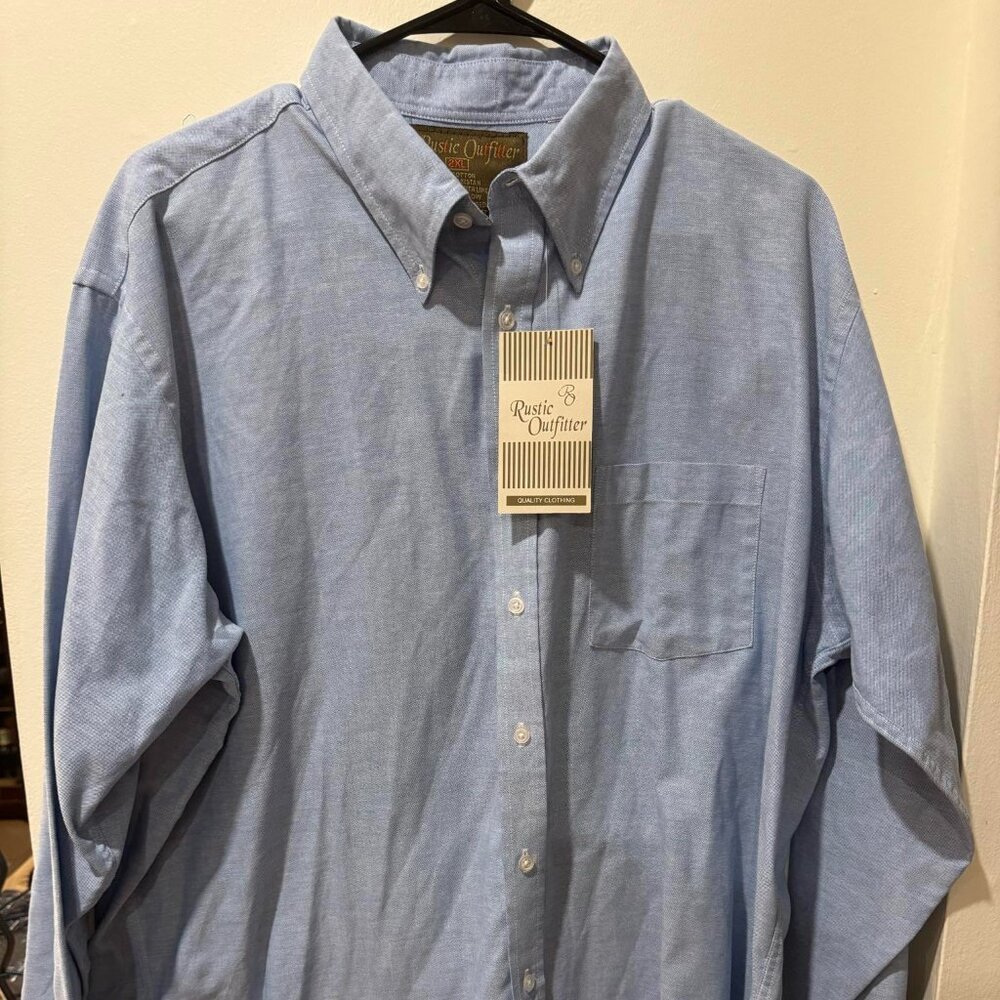 BNWT Rustic Outfitters blue shirt, size 2XL